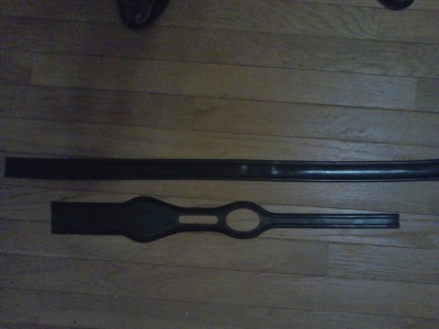The silicone liner laid out flat