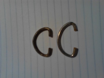 Super rusty D-rings, the worse one was the bottom D-ring that held chains to secondary shield on bottom, the other one was the top anchor point on waistband. (other one is just as bad, using it as a hanger while some things dry...)