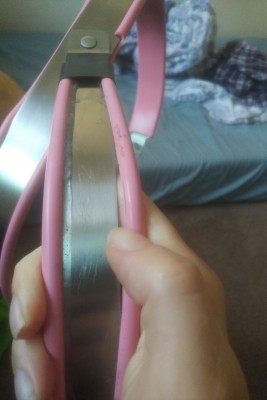 Original rubber lining, coming off